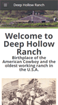 Mobile Screenshot of deephollowranch.com